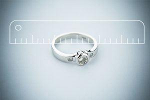 Dlusso joyas imagen medir anillo