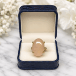 Anillo de oro y cuarzo