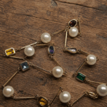 Collar perlas en primavera