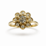 Roseta diamantes oro amarillo