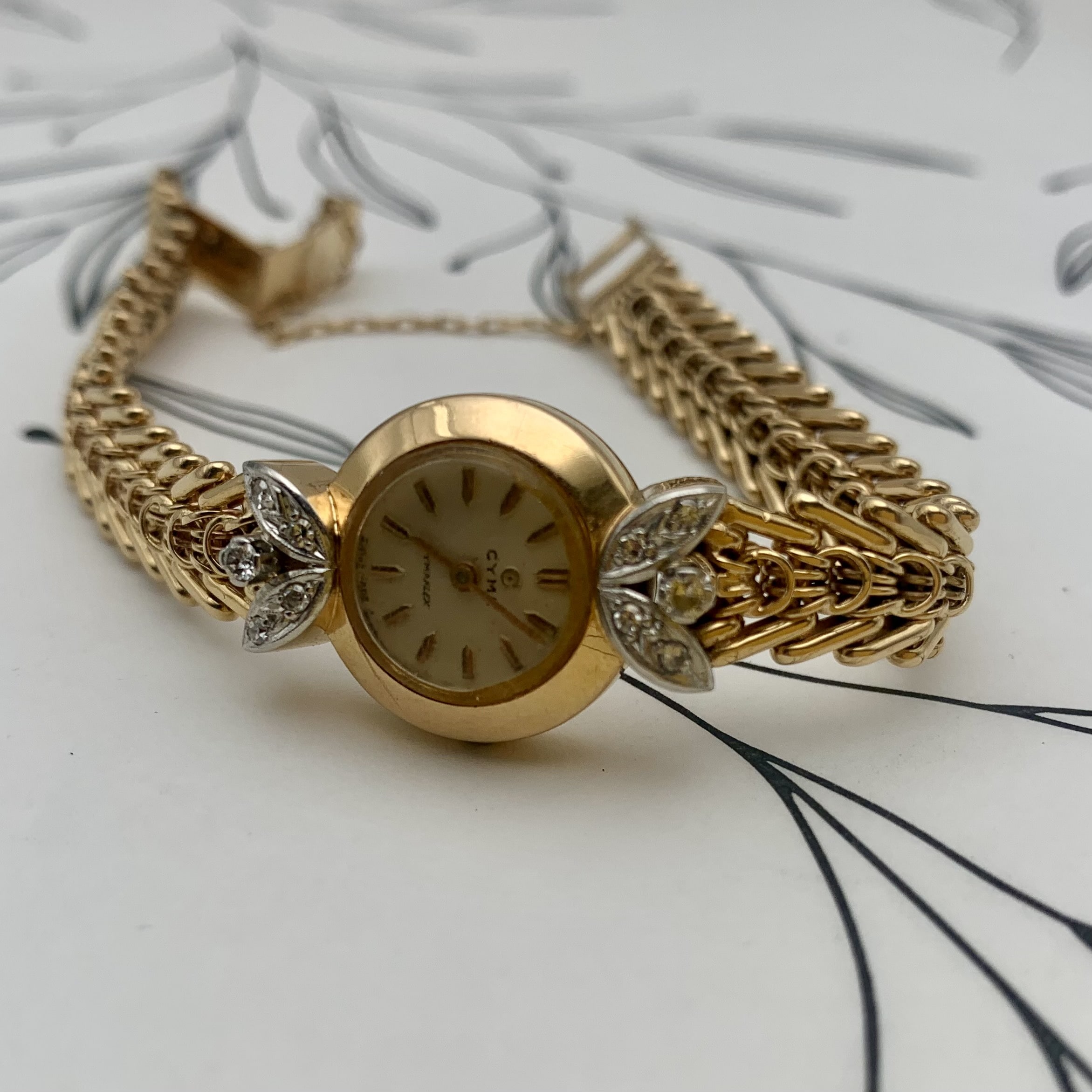 Reloj oro amarillo y platino