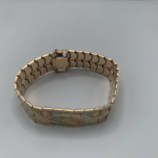 Brazalete eslabones bloques tricolor - Imagen 6