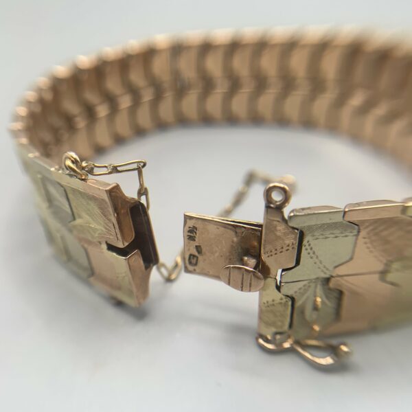 Brazalete eslabones bloques tricolor - Imagen 5