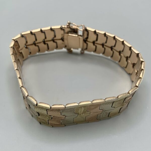 Brazalete eslabones bloques tricolor - Imagen 4