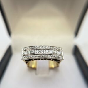 Anillo rectangular tres corridas
