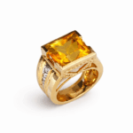 Anillo cocktail citrino