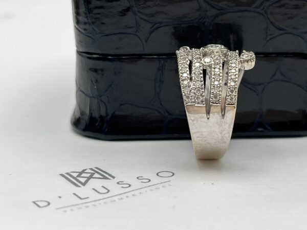 Anillo enlazado brillantes - Imagen 4