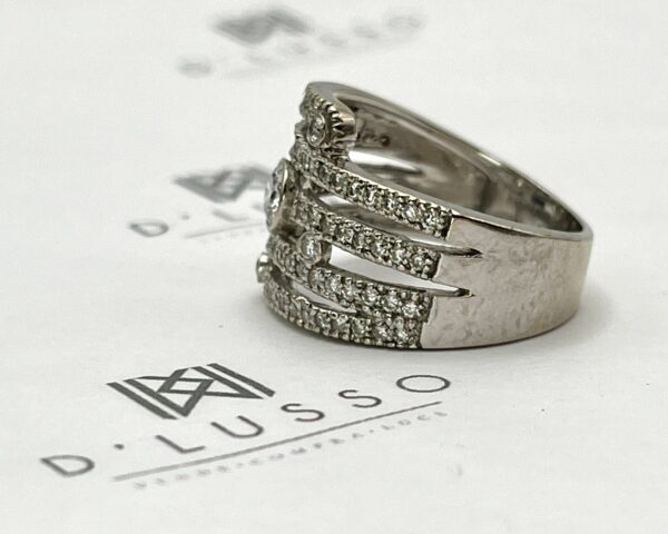 Anillo enlazado brillantes - Imagen 7