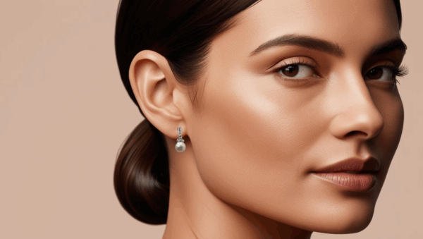 Aros perlas colgantes - Imagen 6