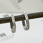 Argollas brillantes en riel