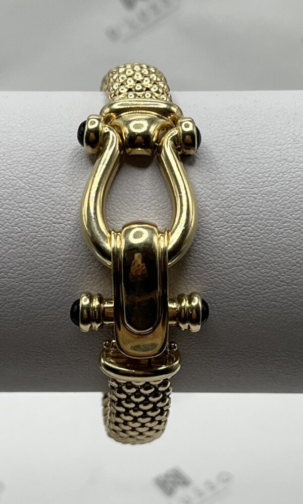 Brazalete de oro con onix - Imagen 4