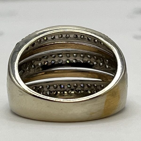 Anillo triple cinta pavé - Imagen 8