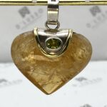 Colgante corazón de citrino