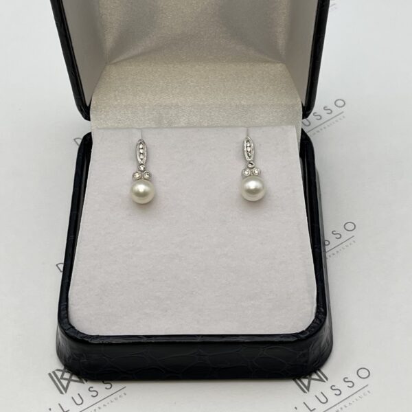 Aros perlas colgantes - Imagen 5