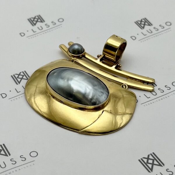 Colgante oro perla osmeña - Imagen 3