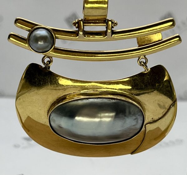 Colgante oro perla osmeña