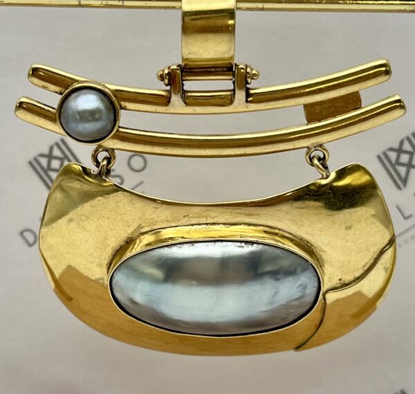 Colgante oro perla osmeña - Imagen 2