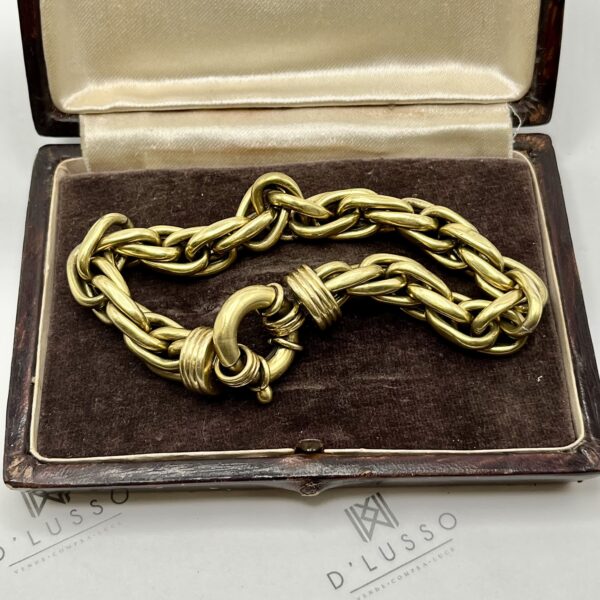 Pulsera oro broche timón - Imagen 3