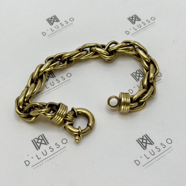 Pulsera oro broche timón - Imagen 9