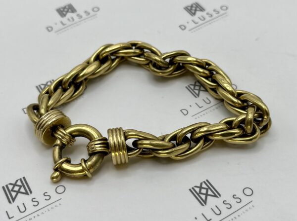 Pulsera oro broche timón - Imagen 8