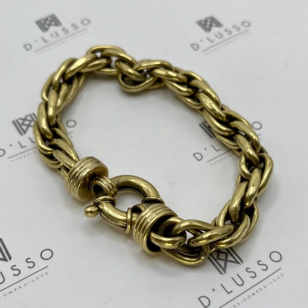 Pulsera oro broche timón - Imagen 6