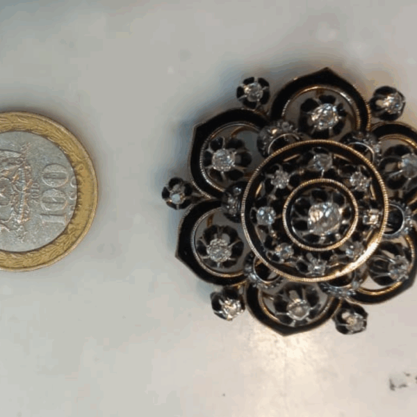 Prendedor brillantes antiguos - Imagen 5