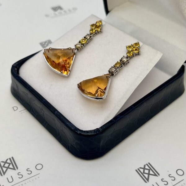 Aros citrinos, zafiros y brillantes - Imagen 5