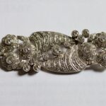 Broche platino diamantes