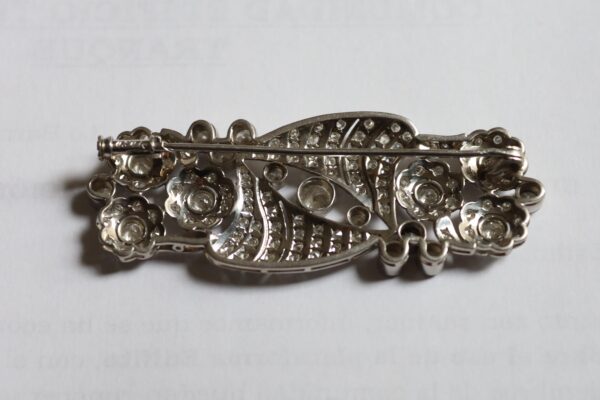 Broche platino diamantes - Imagen 3