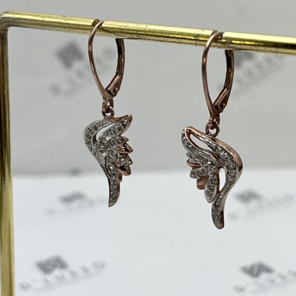 Aros alas diamantes