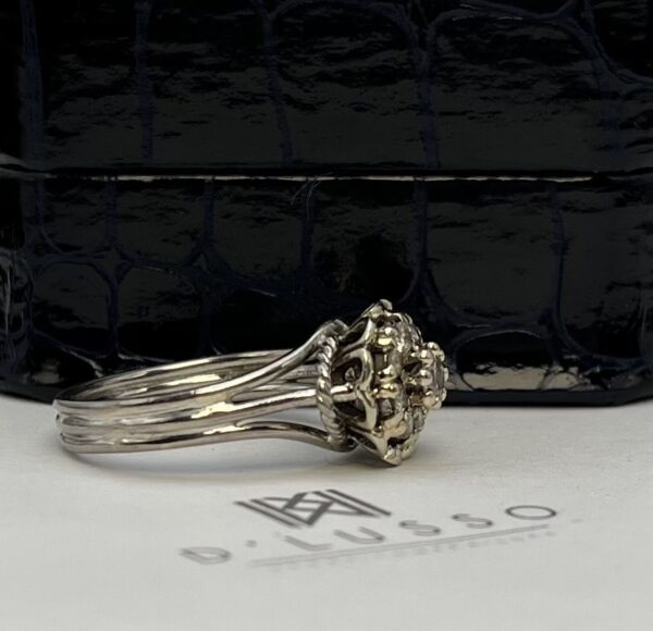 Anillo cluster platino - Imagen 5