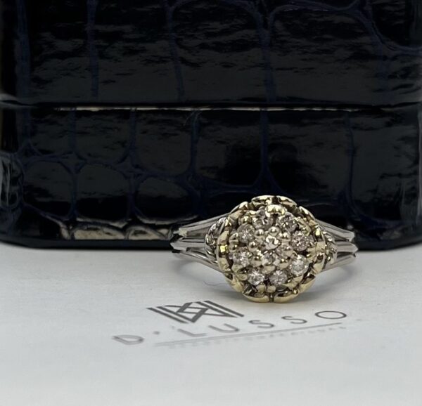 Anillo cluster platino - Imagen 4