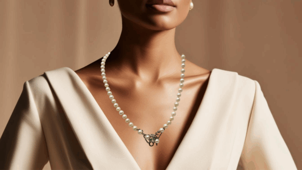 Collar con broche calcedonias - Imagen 5