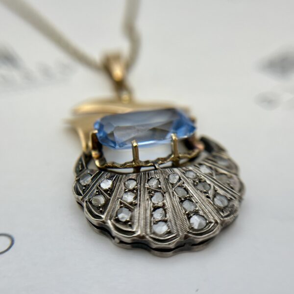 Conjunto colgante y aros espinela - Imagen 4