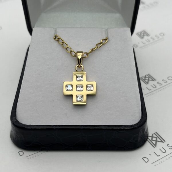 Collar de oro con colgante fantasía - Imagen 4