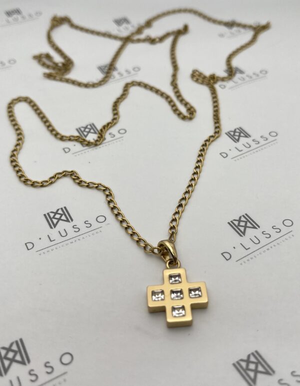 Collar de oro con colgante fantasía - Imagen 2