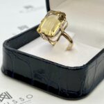 Anillo de citrino