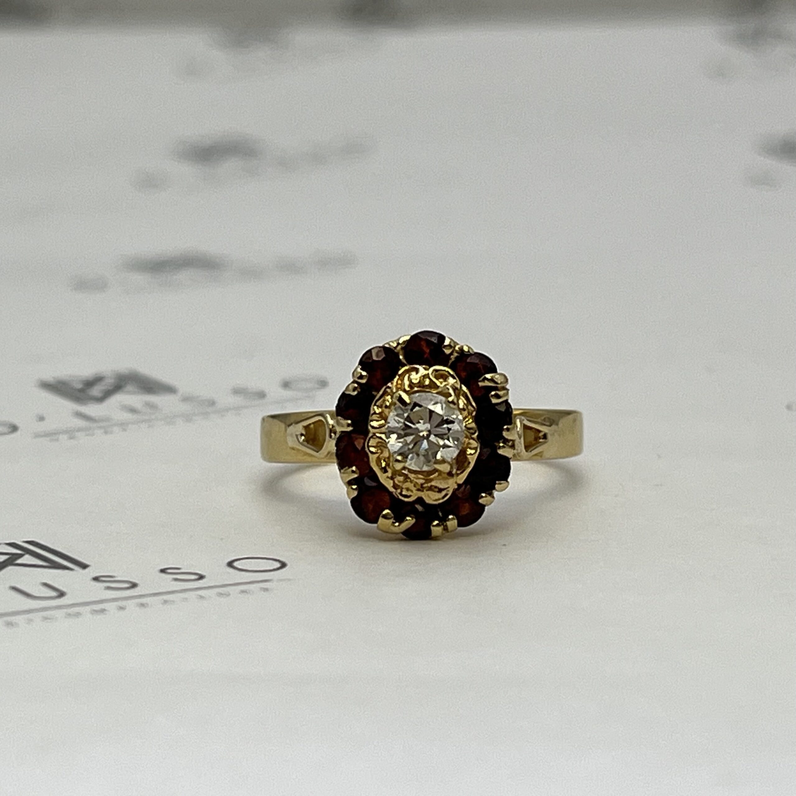 Solitario con granates - Imagen 5