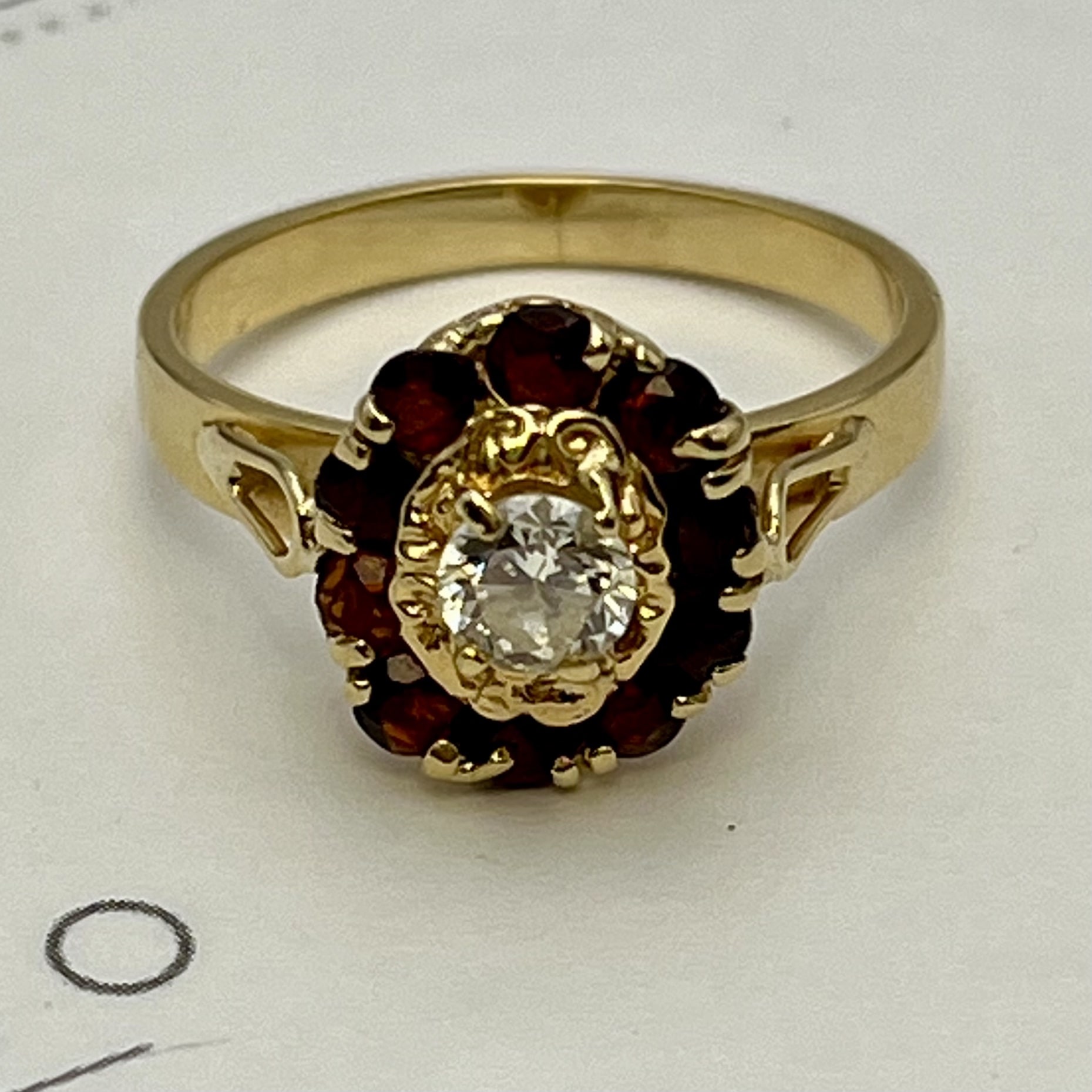 Solitario con granates - Imagen 4