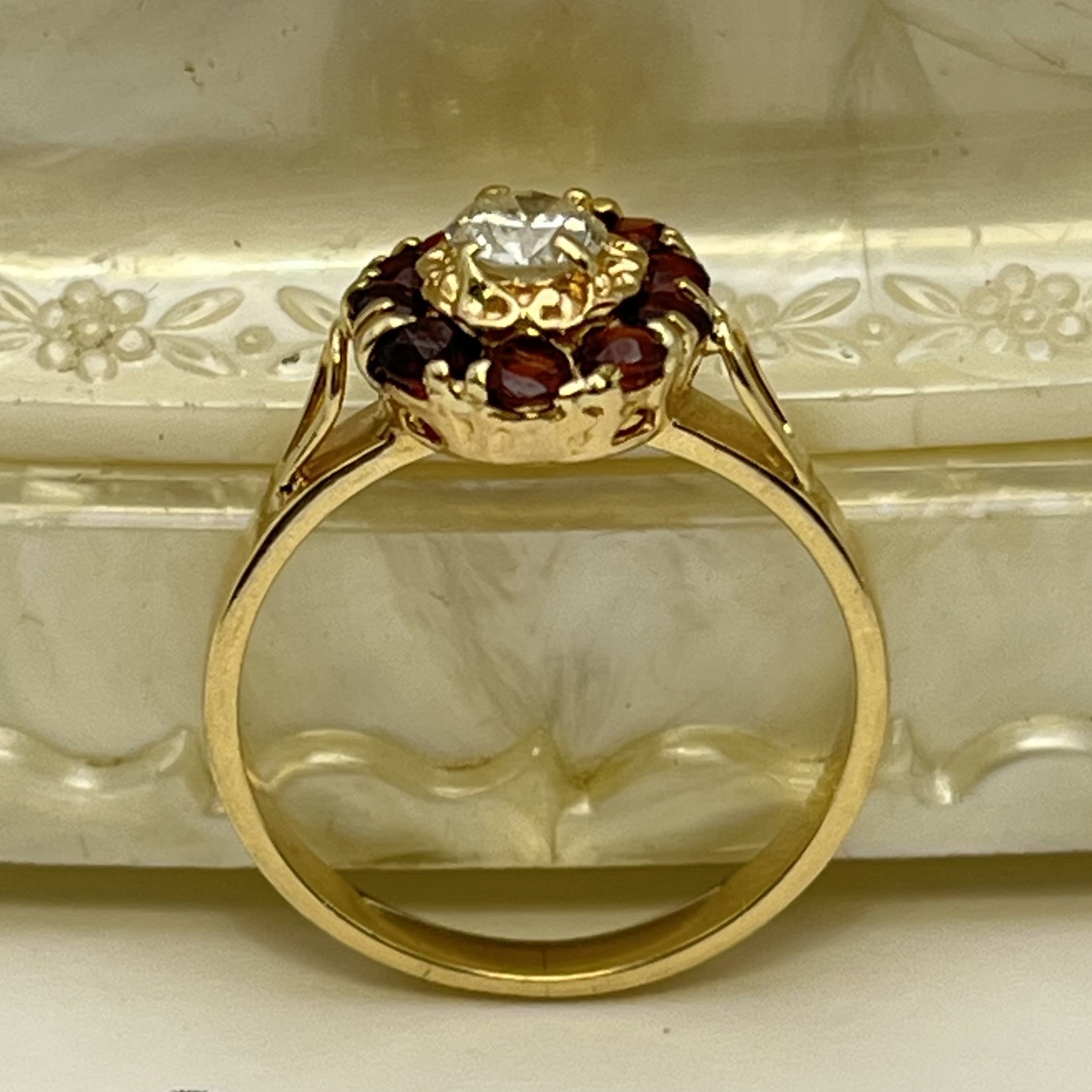 Solitario con granates - Imagen 2