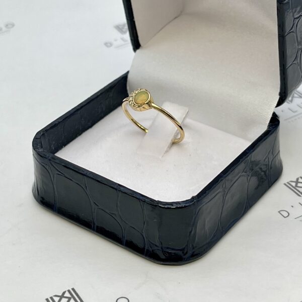 Anillo de ópalo con brillantes - Imagen 6