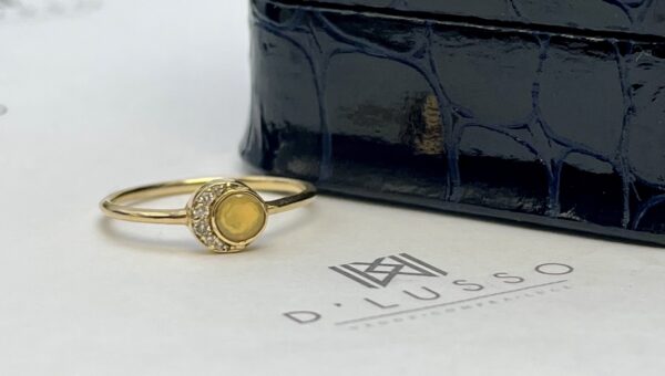 Anillo de ópalo con brillantes - Imagen 5