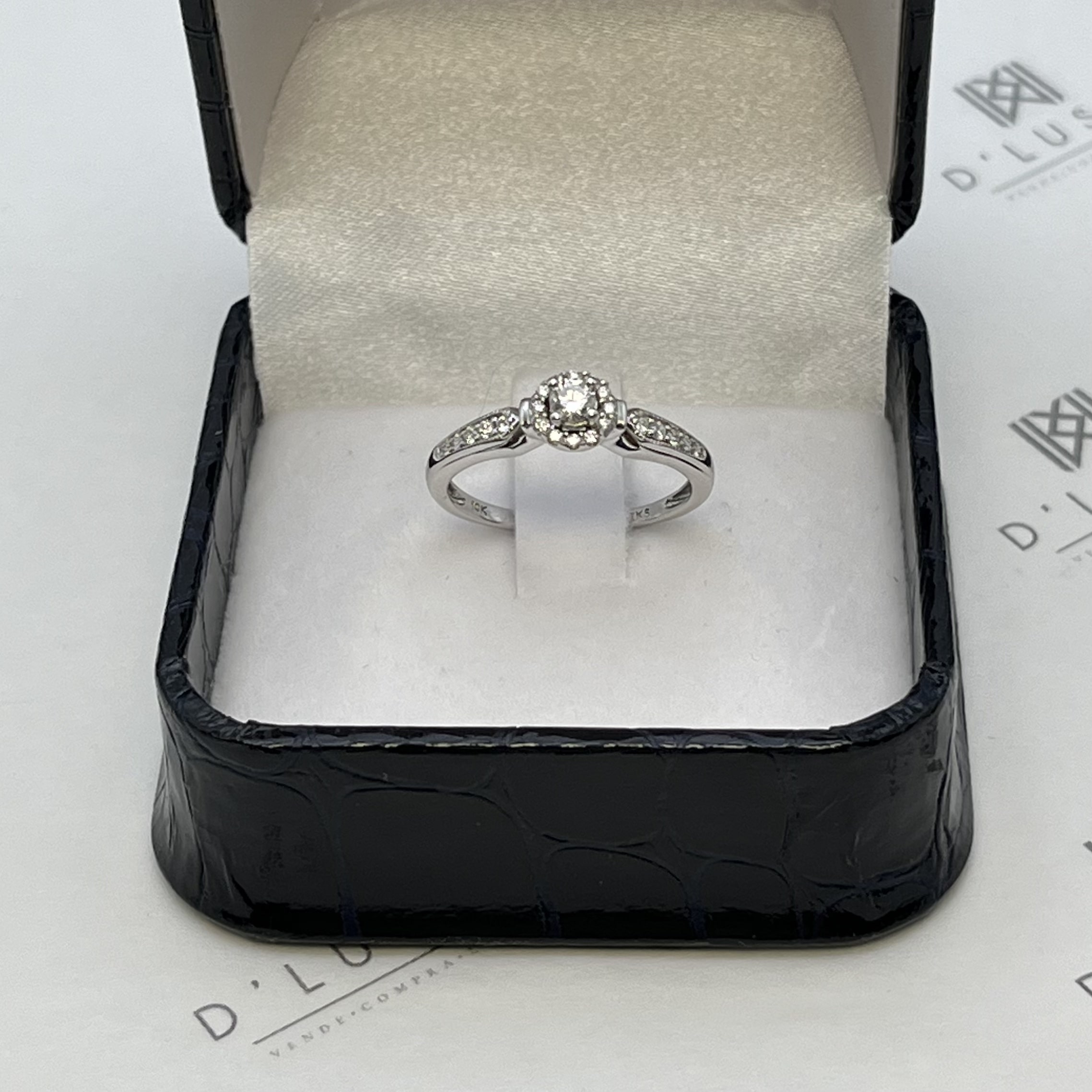 Anillo halo brillantes - Imagen 8