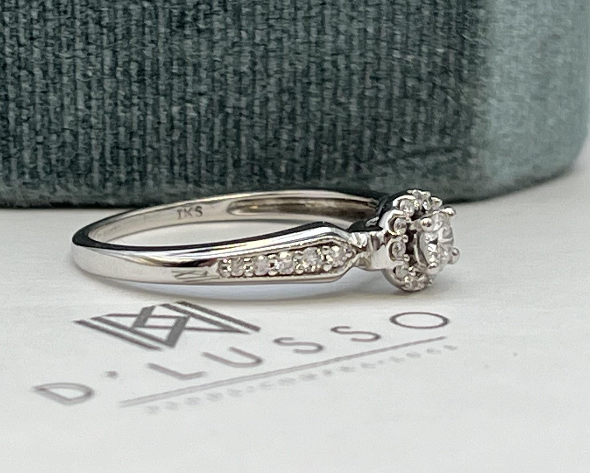 Anillo halo brillantes - Imagen 2