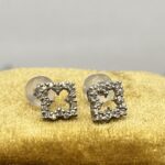 Aros trébol de diamantes