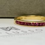 Medio cintillo zafiros rosados