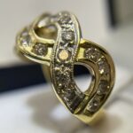 Anillo cadena diamantes