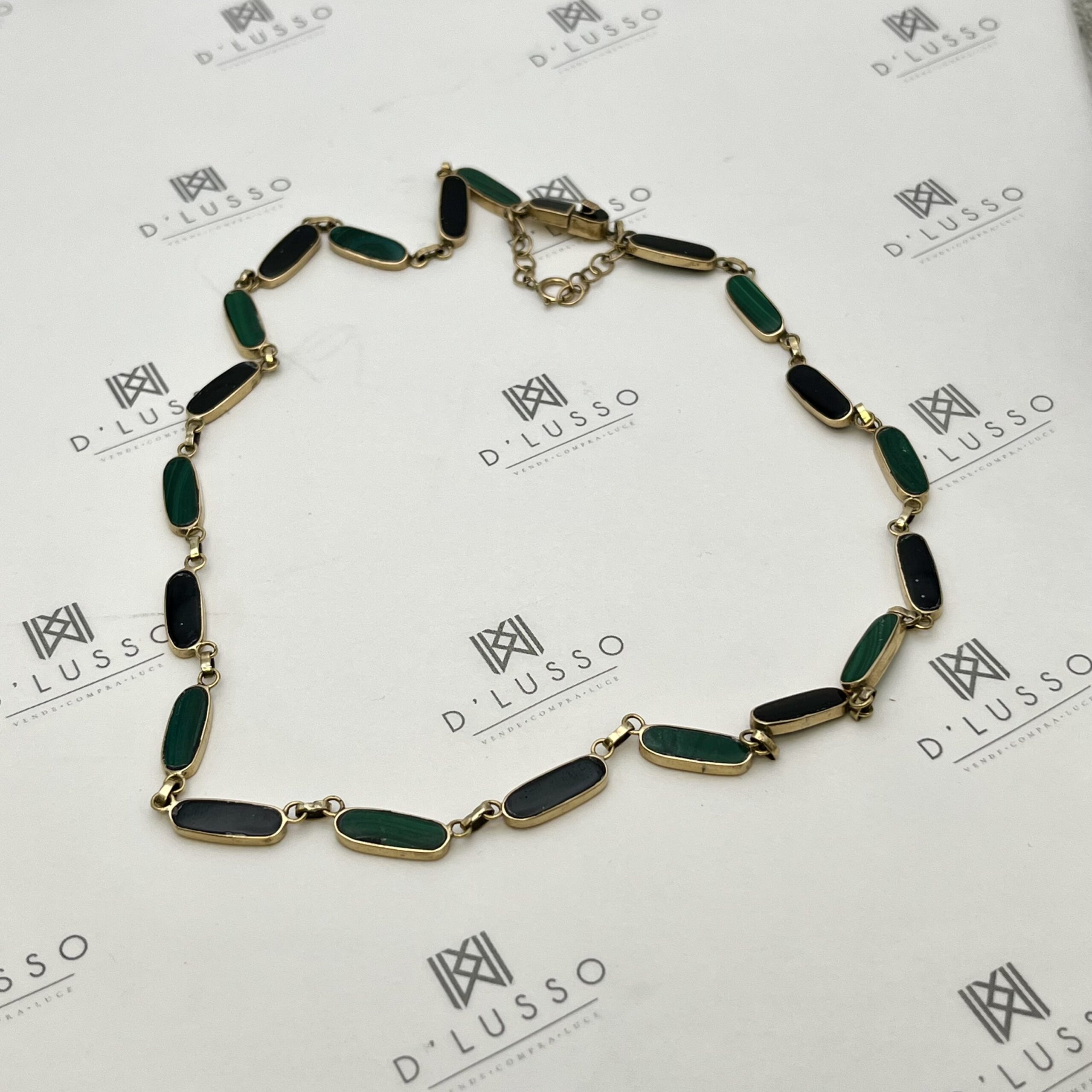 Collar de onix y malaquita - Imagen 4