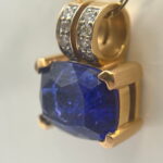 Collar colgante tanzanita