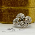 Anillo doble bypass diamantes